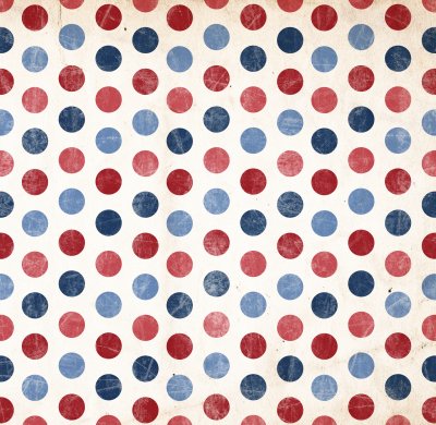 Sticker Patriottische achtergrond - rode en blauwe punten