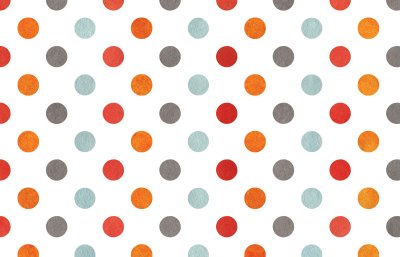 Sticker Watercolor orange, blue, red and grey polka dot background. Texture with colorful polka dots for scrapbooks, wedding, party or baby shower invitations.
