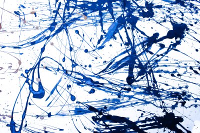 Fotobehang Gespatte blauwe abstractie