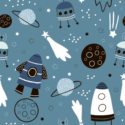 Sticker Outer space for kids-verzameling thema-illustraties