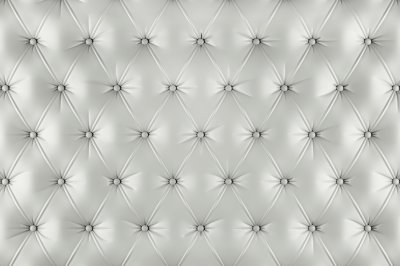 Sticker English ivory genuine leather upholstery, chesterfield style background. 3D rendering