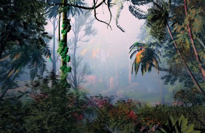 Fotobehang Tropisch bos