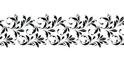 Sticker Overzicht bloemen naadloos patroon. Eindeloze sierrand voor linten, stof, verpakking, behang, tape. Decoratief ontwerpelement voor achtergrond en dekking.