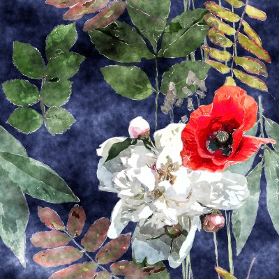 Behang De kleuren van de wei