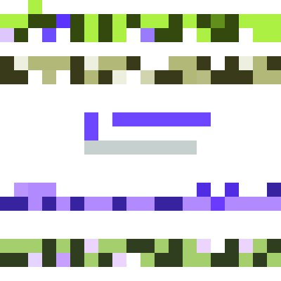 Sticker Vier lavendelslingers