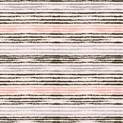 Sticker Hand getrokken pastel roze, licht en donker grijze strepen naadloze patroon. Horizontale penseelstreken die vectortextuur herhalen. - voorraad vector