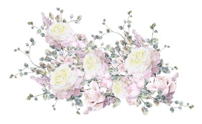 Sticker Rozen in paarse tinten