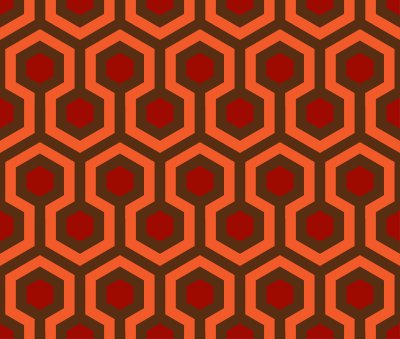 Sticker Naadloos zeshoek vectorpatroon.