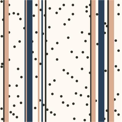 Fotobehang Retro verticale lijnen met stippen