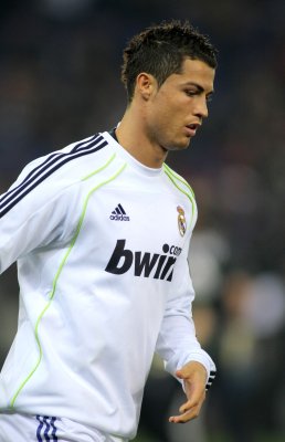 Fotobehang Ronaldo in een shirt van Real Madrid