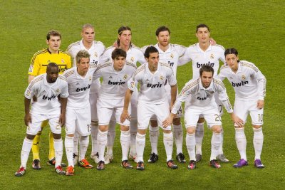 Fotobehang Real Madrid voor de wedstrijd