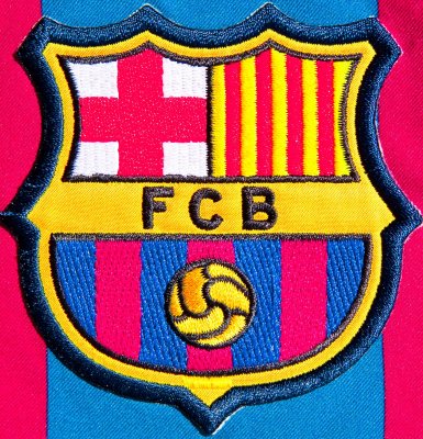 Fotobehang Barca-logo
