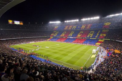 Fotobehang Fans van FC Barcelona