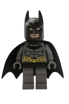 Sticker Batman figuur LEGO superheld in een cape