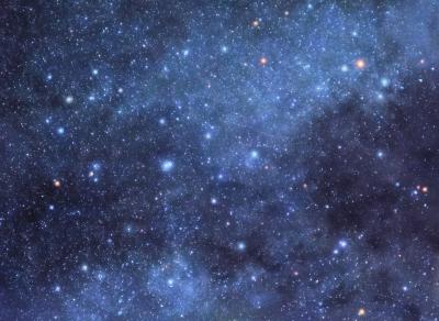 Fotobehang Zicht op de nachtelijke hemel met sterren