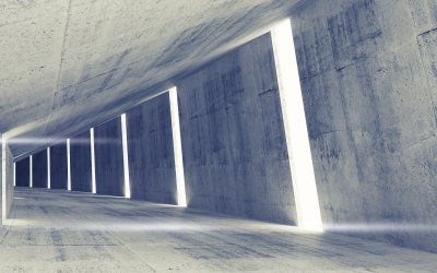 Fotobehang Moderne design tunnel