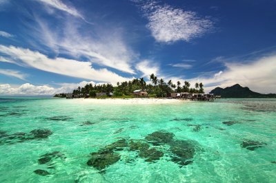 Fotobehang Tropen en helder water