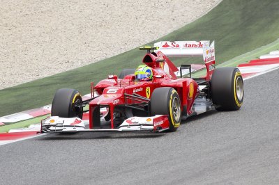 Fotobehang Formule 1 rode auto