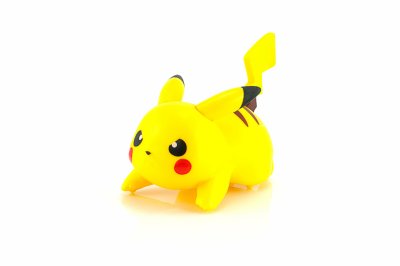 Sticker Pokemon Pikachu klaar om te springen
