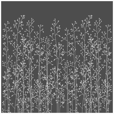 Fotobehang Minimalistische planten op een grijze achtergrond