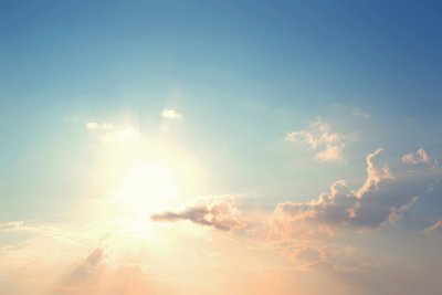 Fotobehang Verspreide zonnestralen