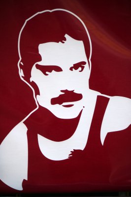 Fotobehang Portret van Freddie Mercury
