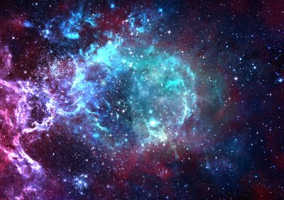 Fotobehang Kleurrijk melkwegstelsel