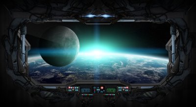 Fotobehang Uitzicht op de Aarde