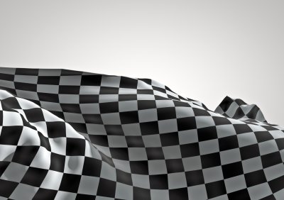 Fotobehang 3D vlag van Formule 1