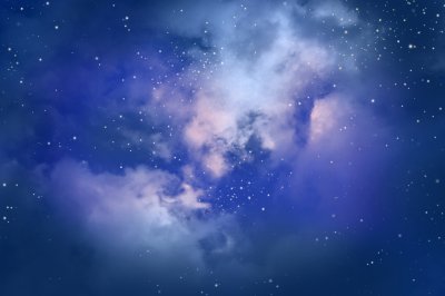 Fotobehang Sterren en wolken