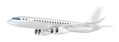 Sticker Vliegtuig geïsoleerd op blauw. Mijn eigen ontwerp