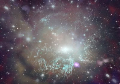 Fotobehang Kleurrijk universum